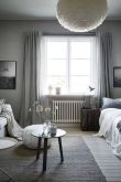 Спальня гостиная в серых тонах