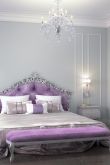 Спальня фиолетовая дизайн