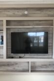 Стена из гипсокартона с закладными под телевизор