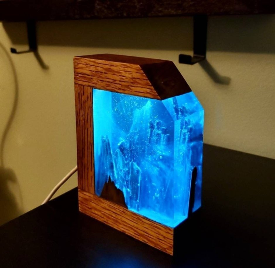 Эпоксидная смола лед светильник