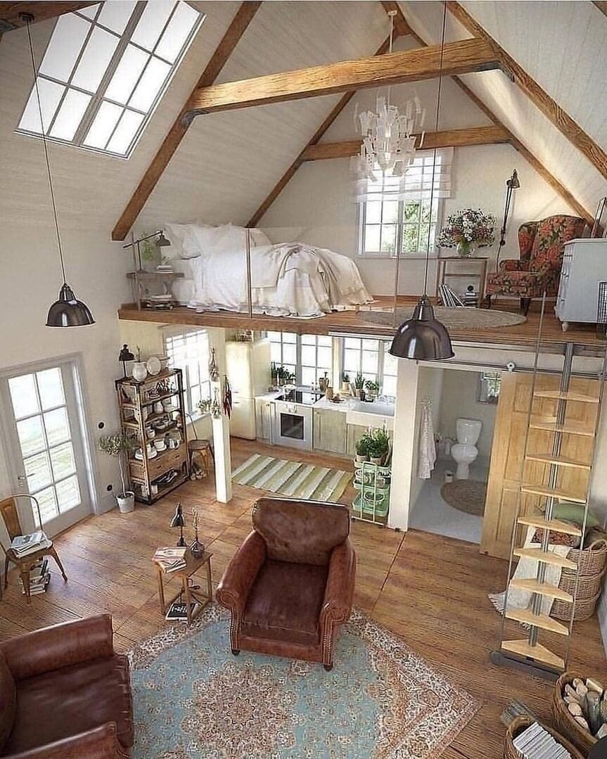 Барнхаус 3 спальни планировка