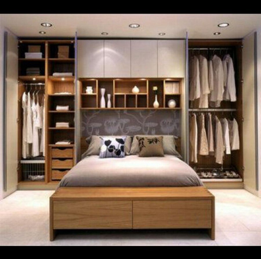 Спальни со встроенными шкафами
