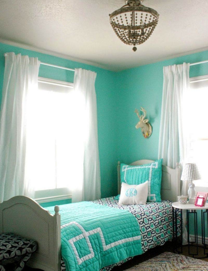 Декор для девочки подростка для комнаты в бирюзовых тонах