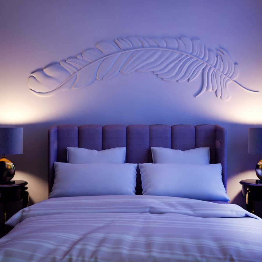 Барельеф в спальне