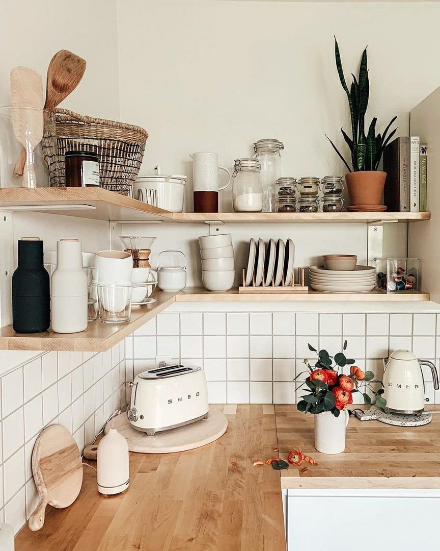 Эстетические полочки на кухню