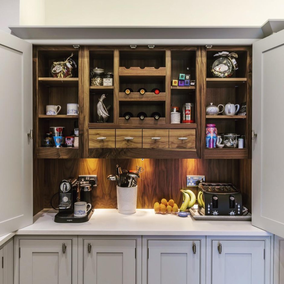 Кухонный гарнитур открытый без дверок