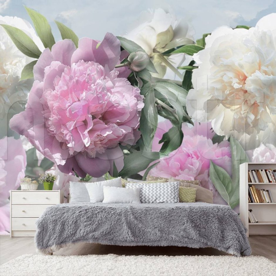 Фреска пионы афреско