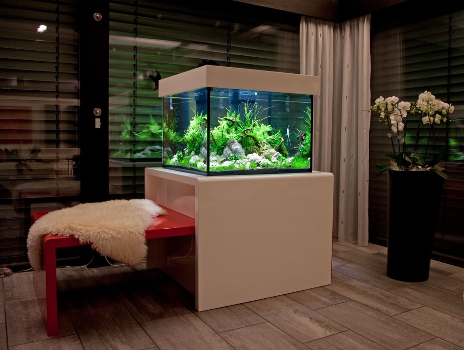 Стол под аквариум в современном стиле