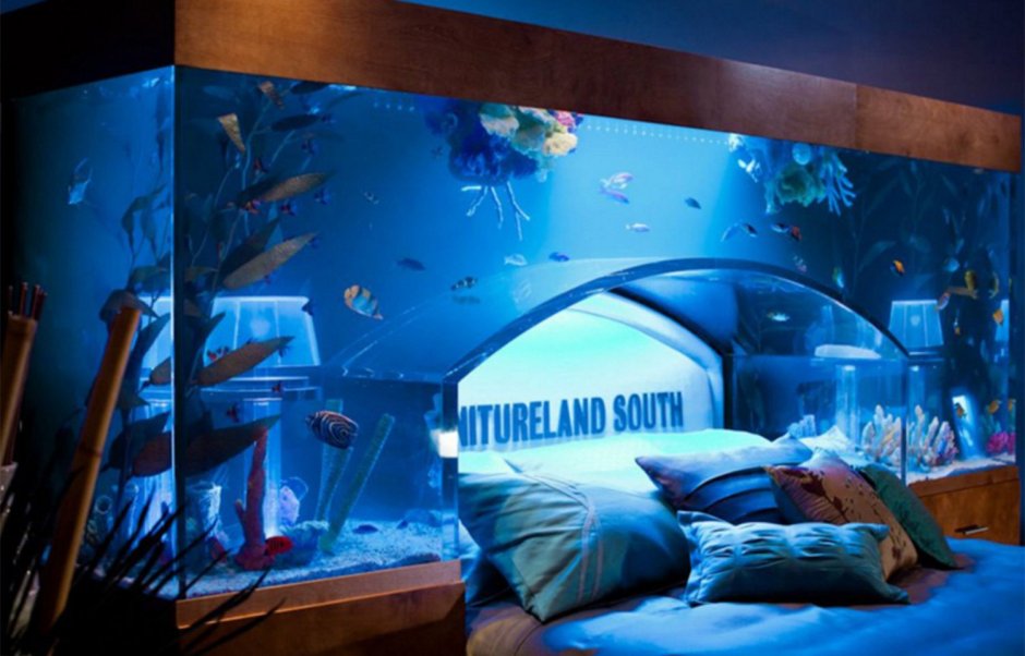 Кровать аквариум