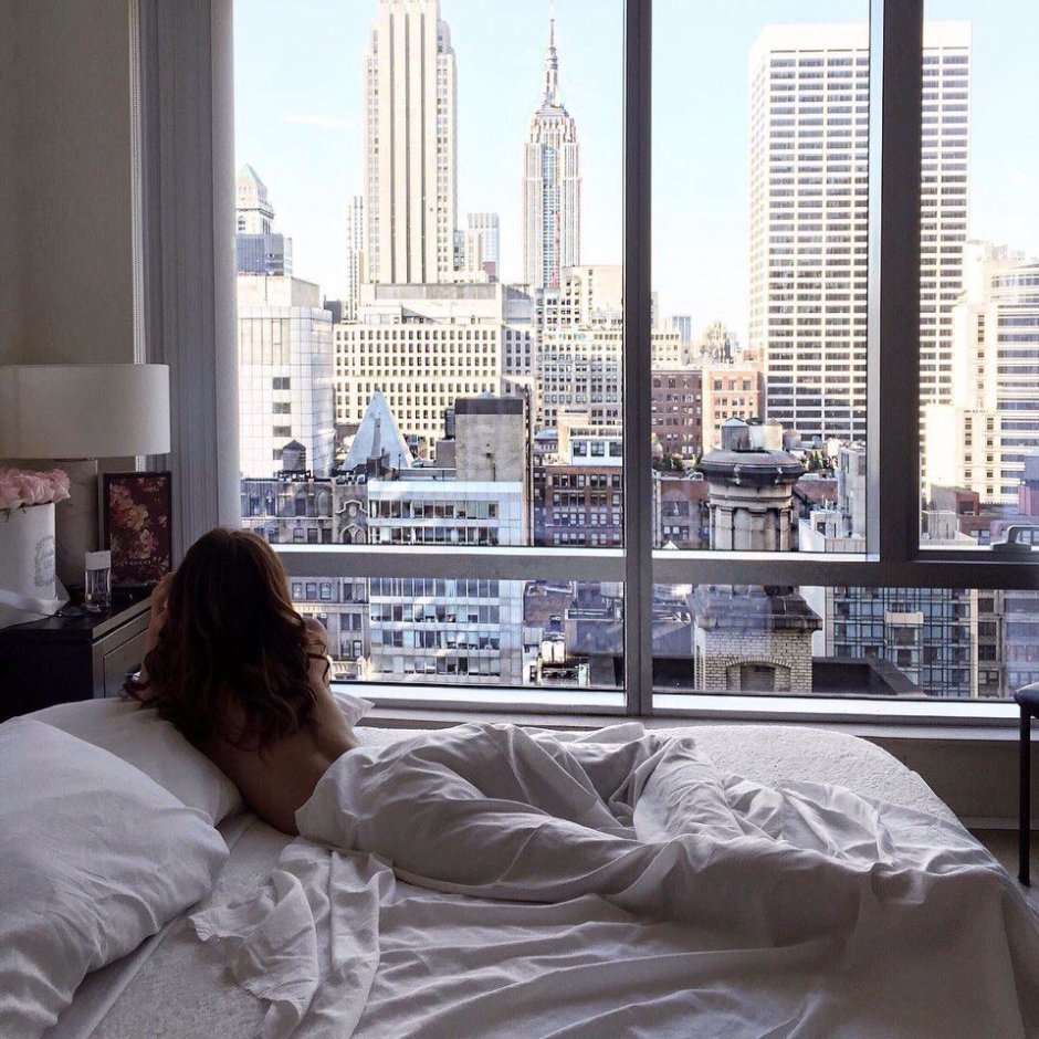 Утро в Нью Йорке из окна