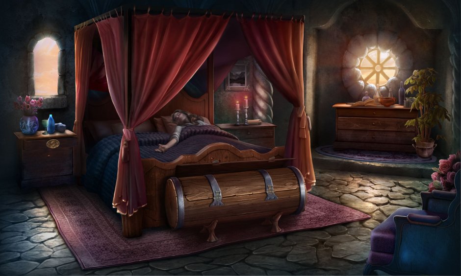 Кровать в стиле фэнтези