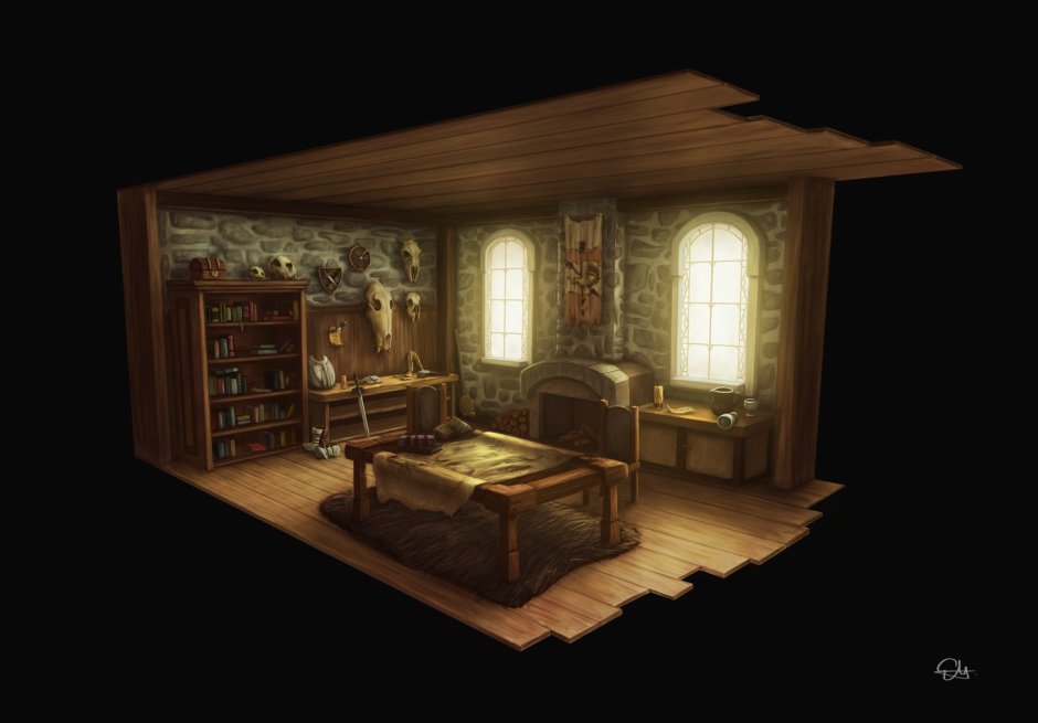 Комната в таверне арт