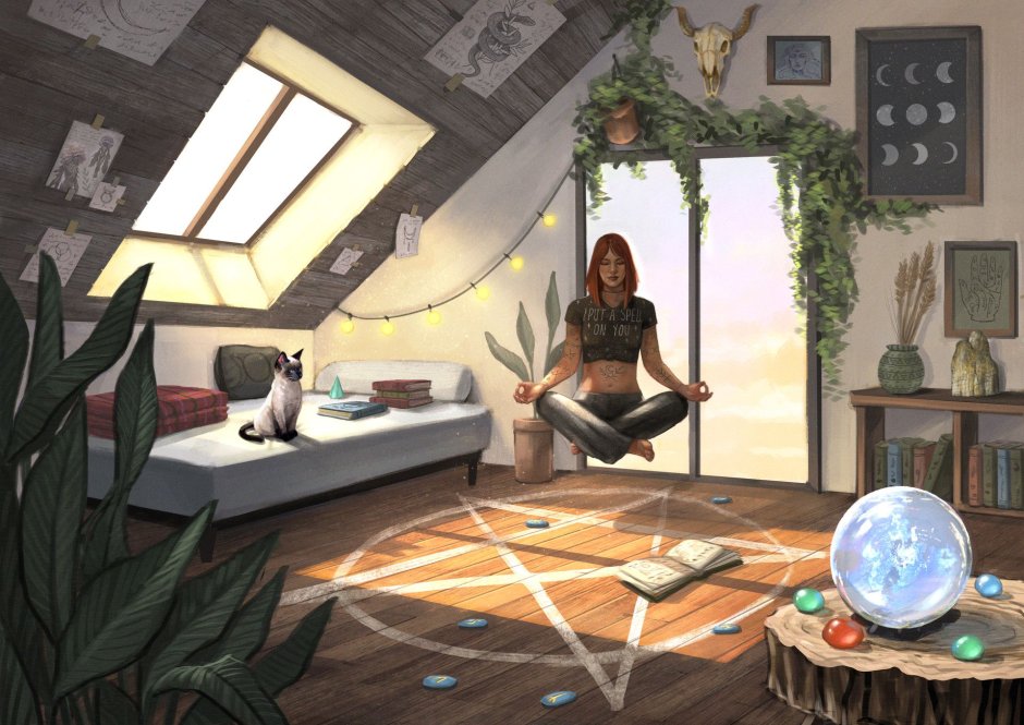 Комната современной ведьмы