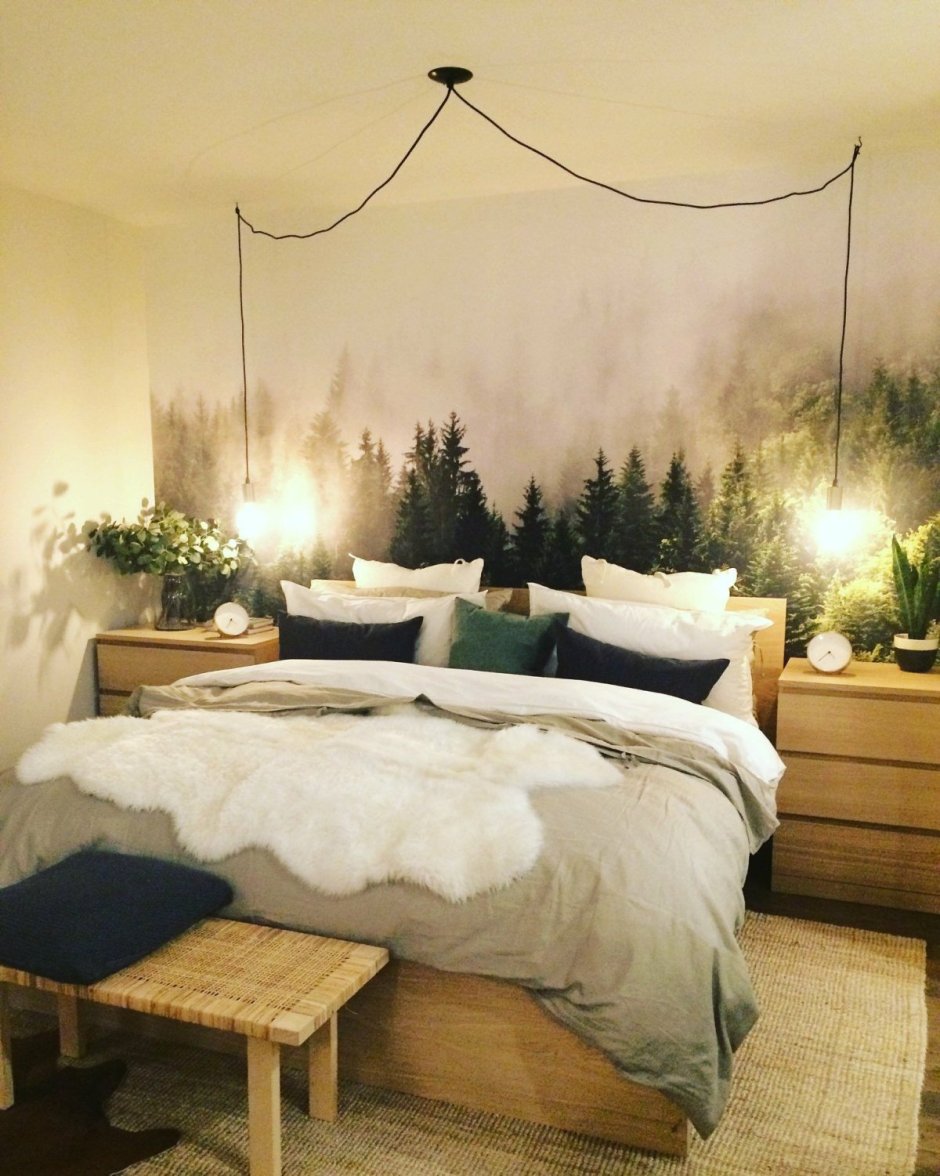 Декор комнаты в стиле леса