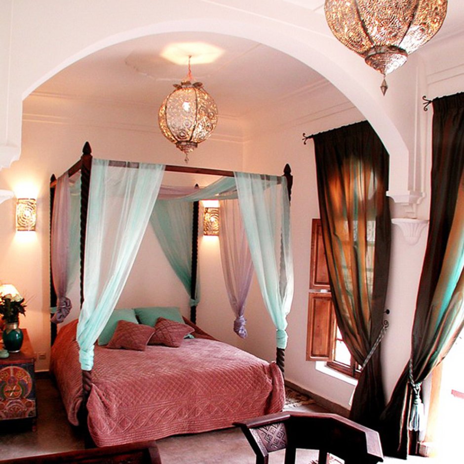 Мавританский стиль в интерьере спальни