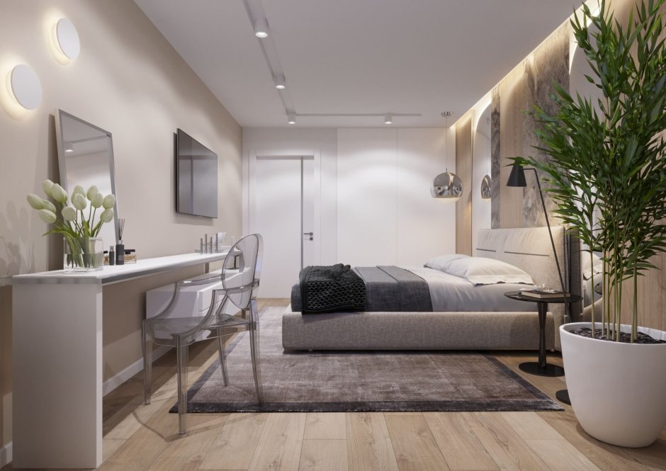 Освещение спальни в современном стиле