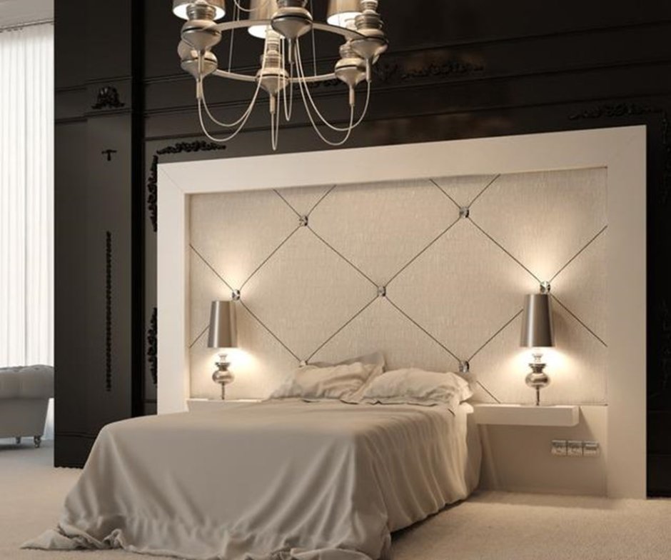 Кровать со встроенным светильником