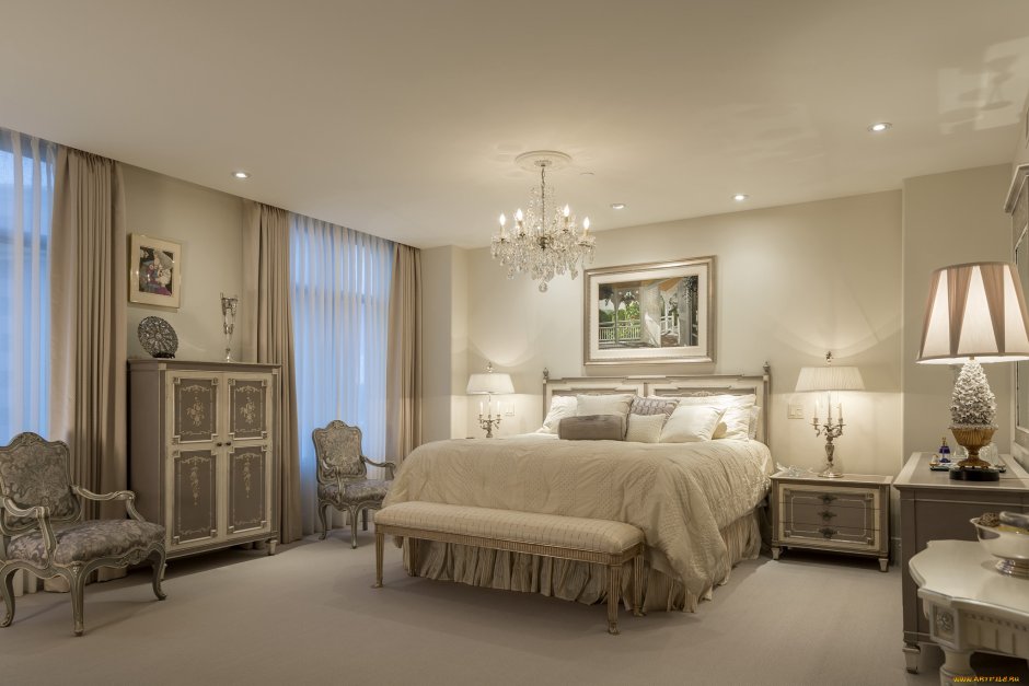 Люстры для спальни в классическом стиле