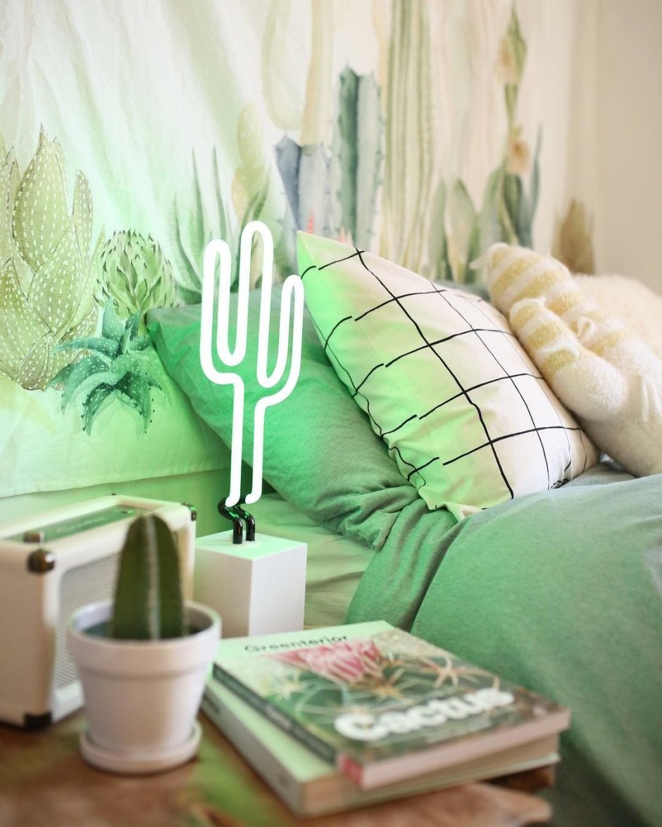 Светильник для спальни зеленый