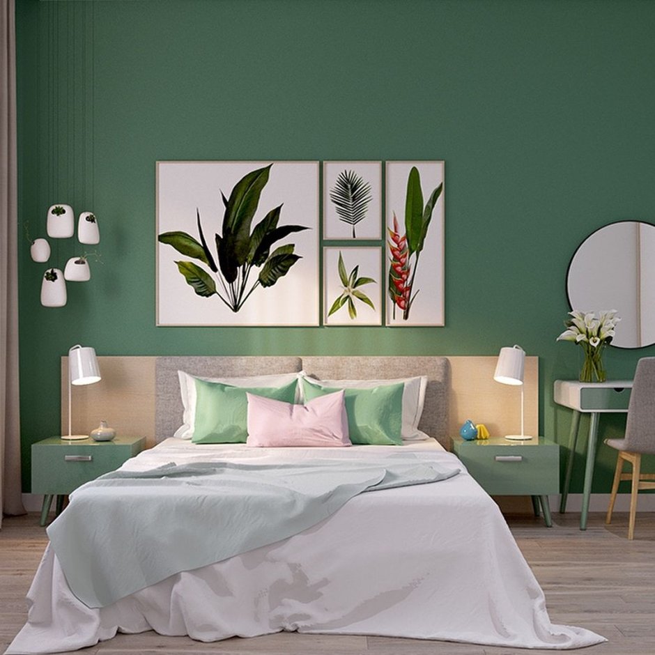 Зелёная комната Эстетика