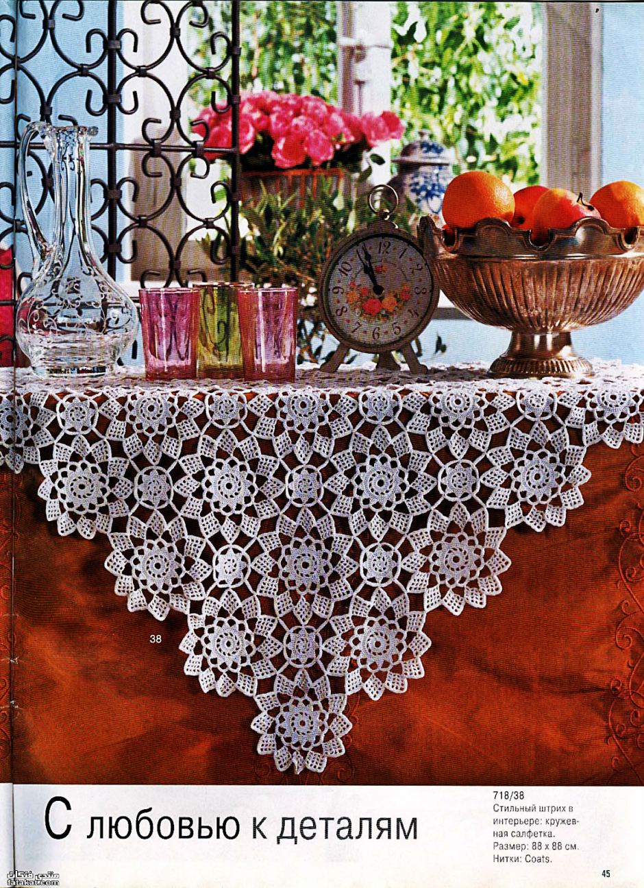 Кружево в интерьере