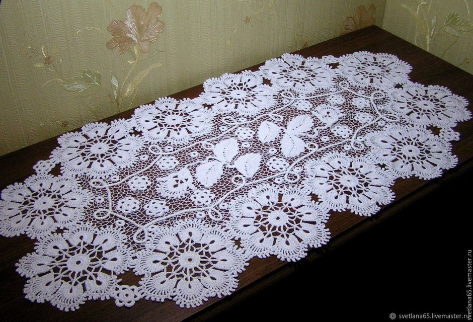 Салфетка ирландского кружева