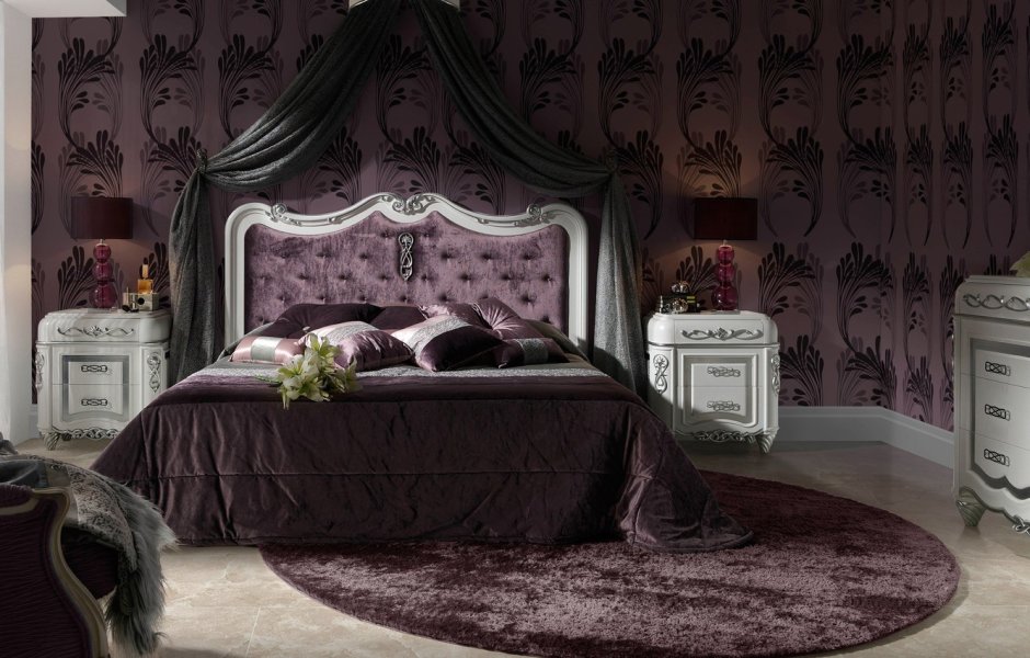 Спальня в сером цвете