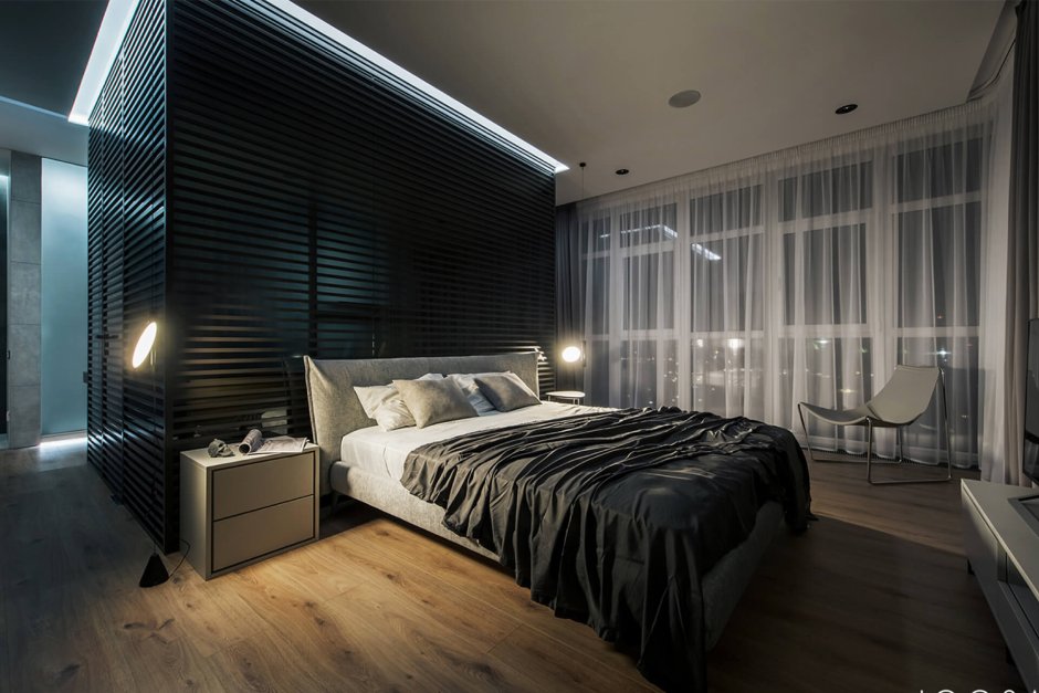 Темный интерьер