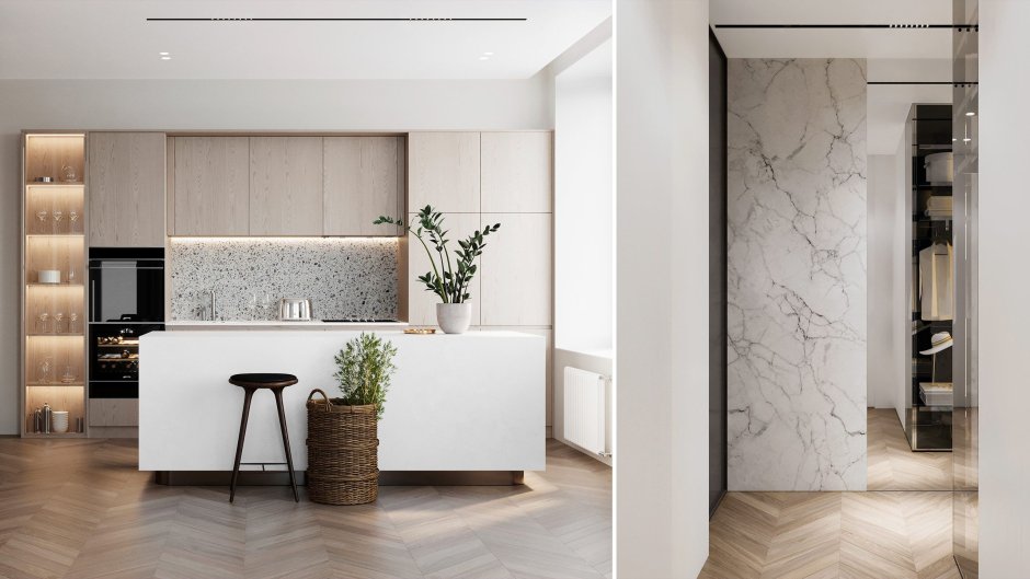 Двухкомнатная квартира в стиле Минимализм