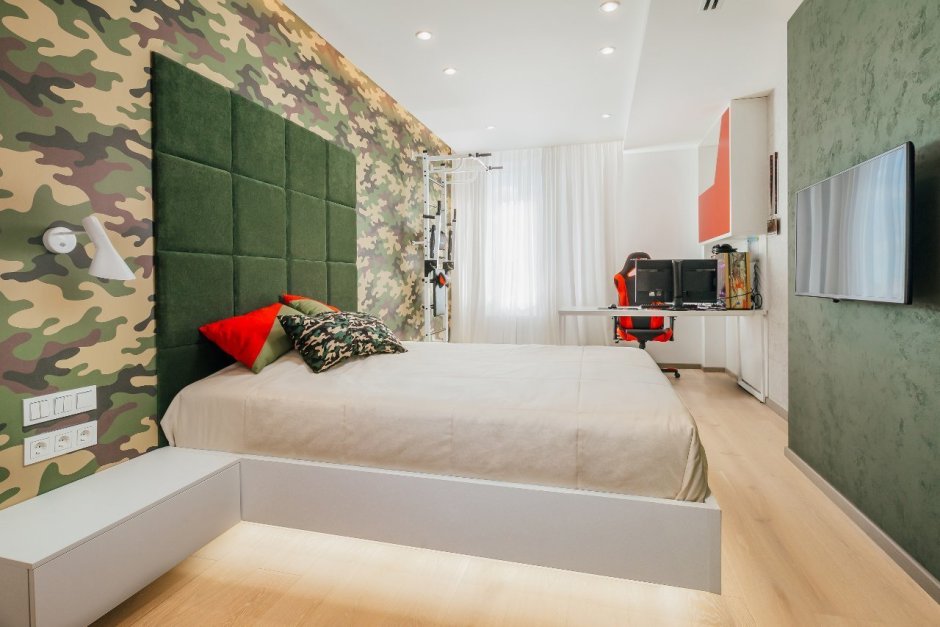 Комната в стиле милитари