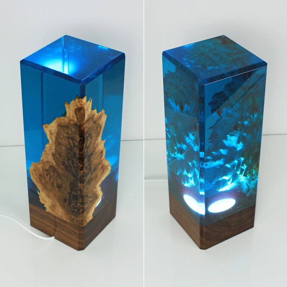 Светильник из эпоксидной смолы