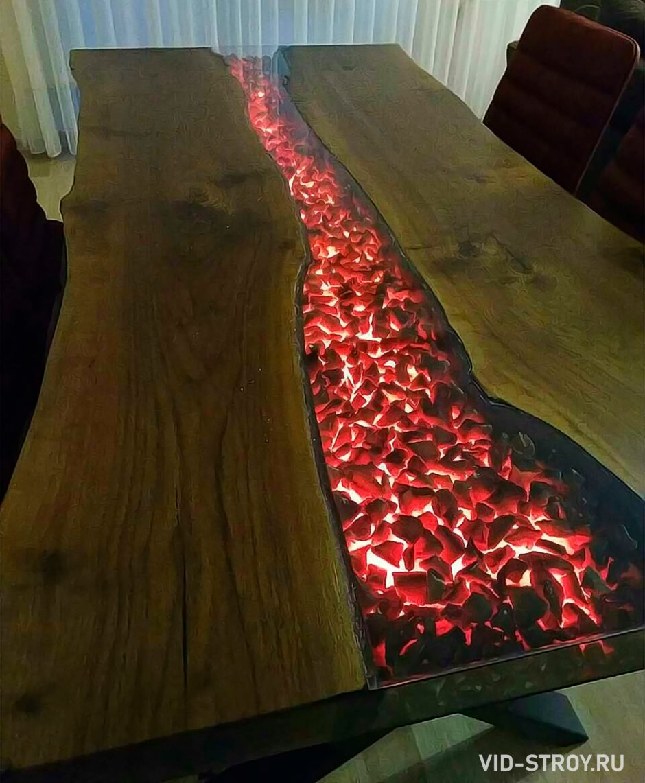 Стол слэб лава