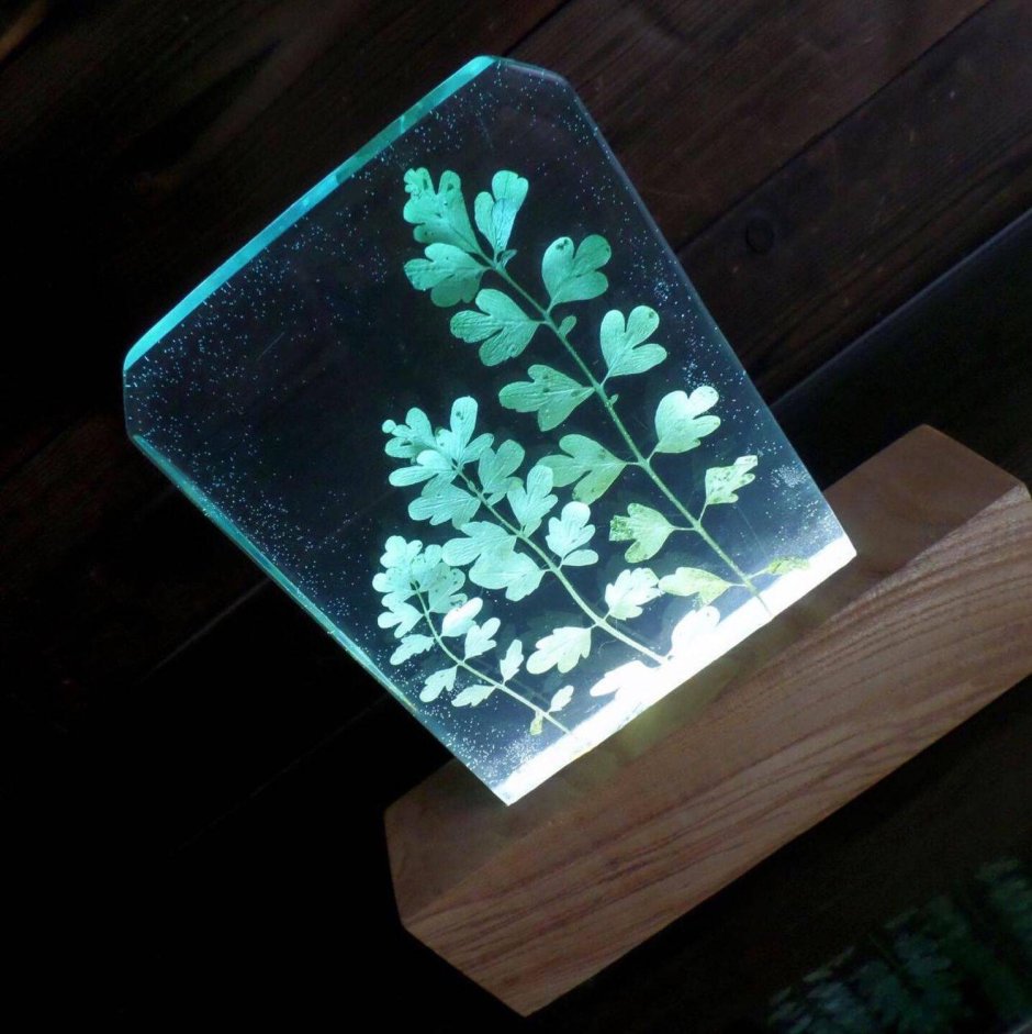 Светильник из эпоксидной смолы