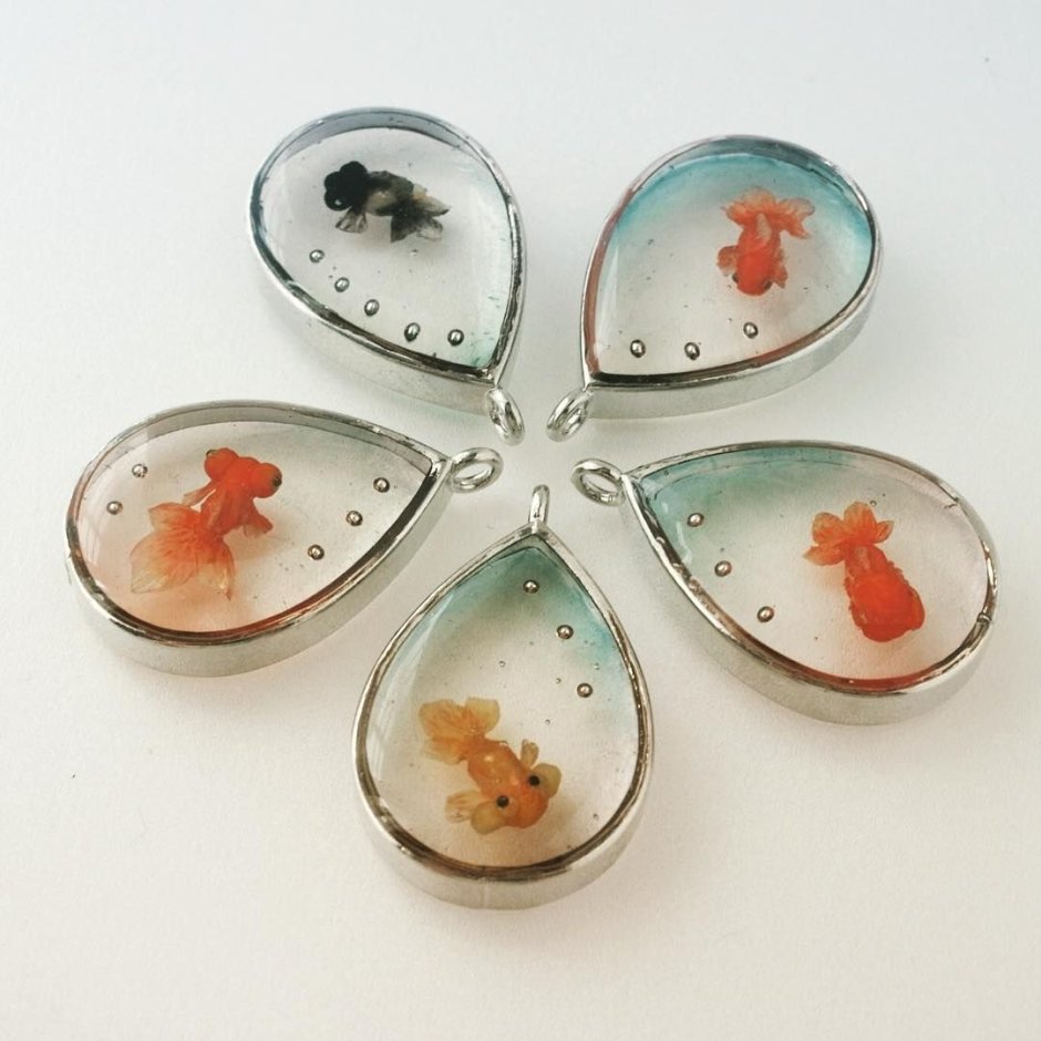 Рыбки в эпоксидной смоле