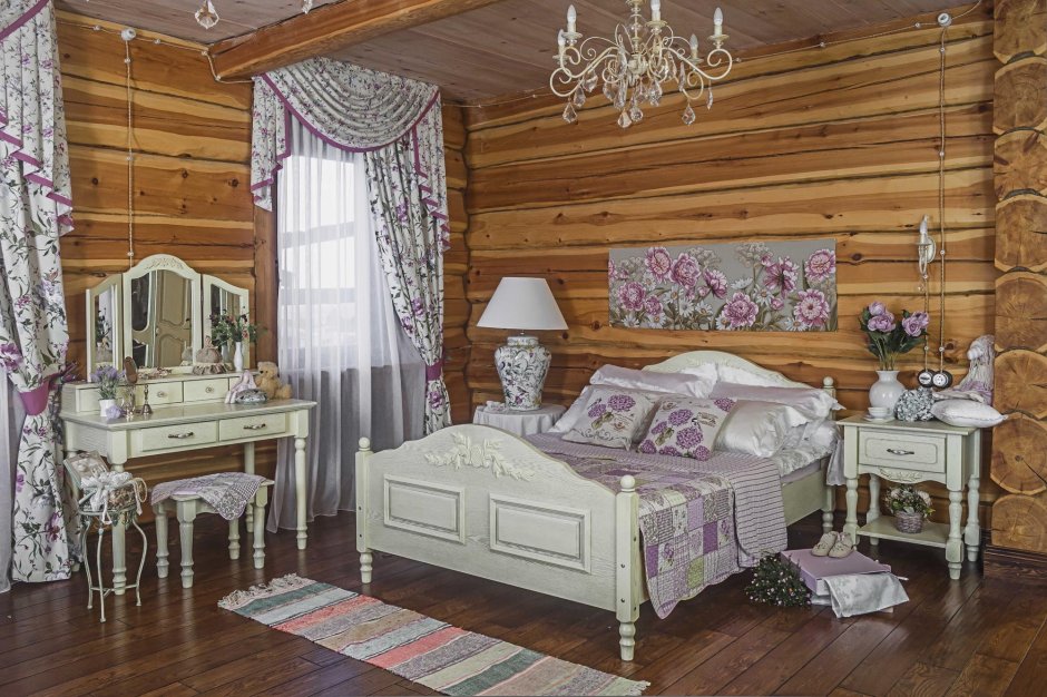 Спальня в русском стиле