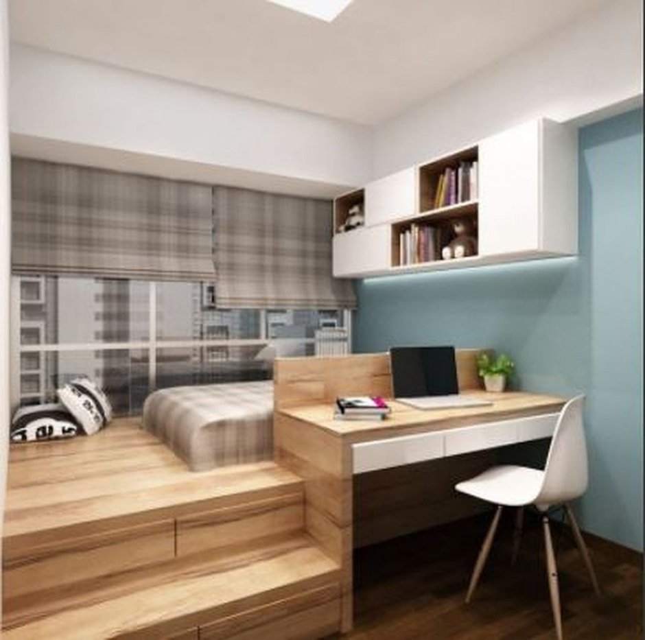 Рабочее место в спальне