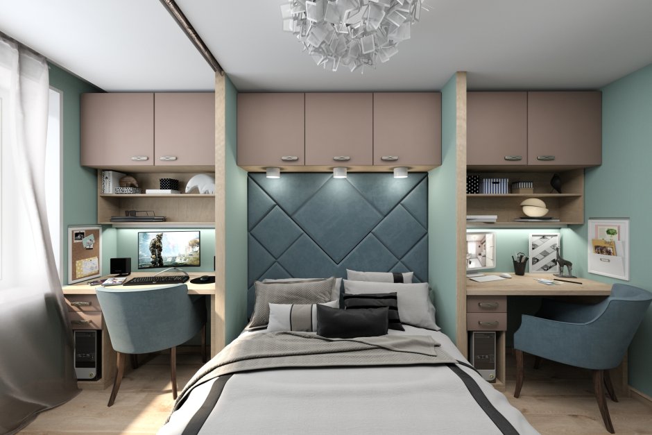 Спальня кабинет в хрущевке