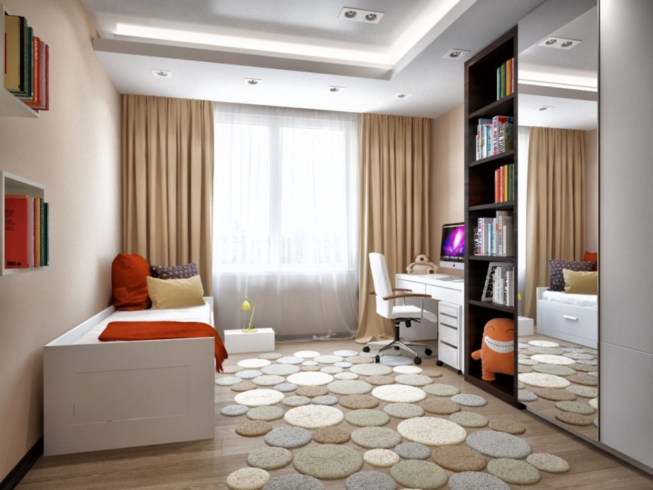 Интерьер комнаты для девушки студентки