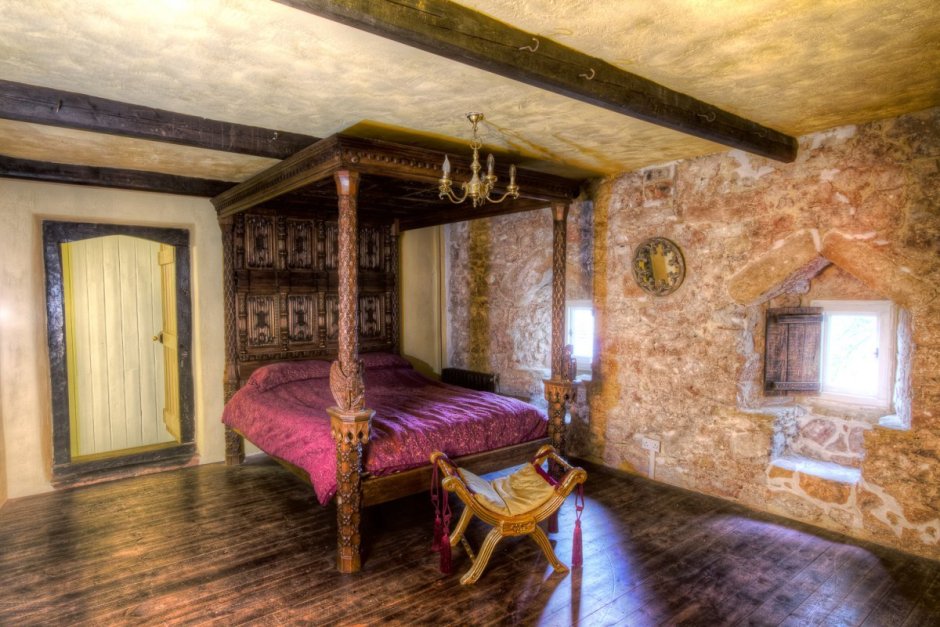 Спальня в замке средневековья