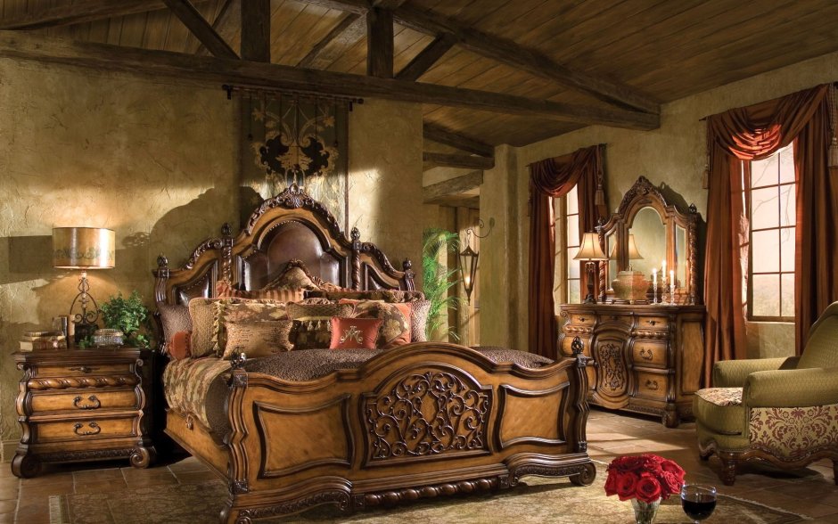 Спальня в старинном стиле