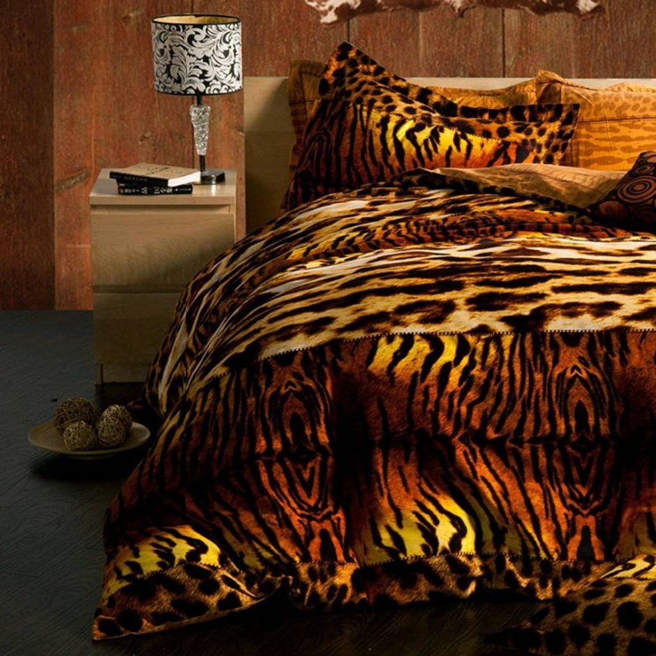 Спальня леопард