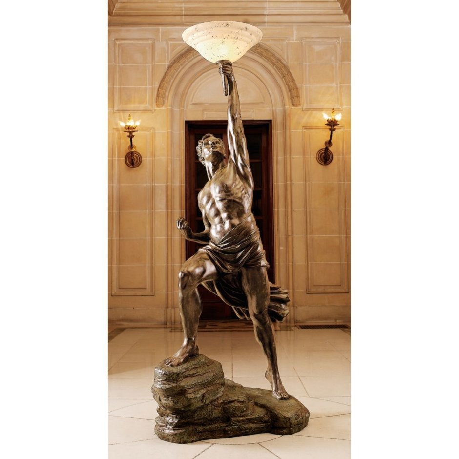 Статуя фонарь Афина