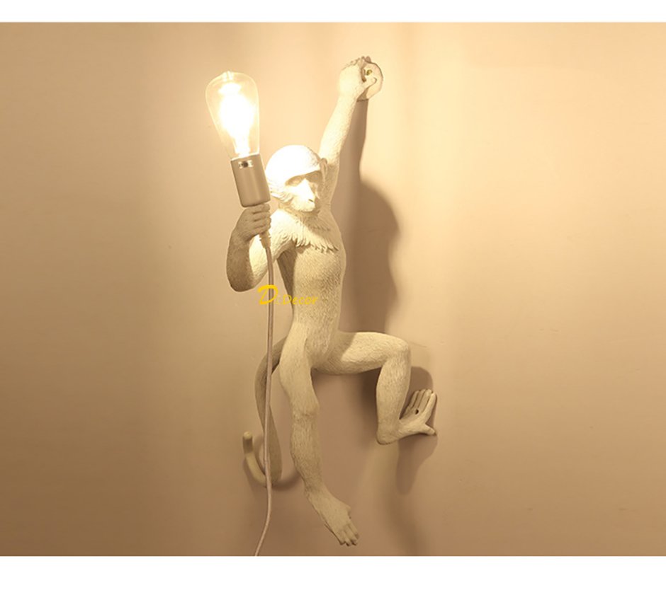 Скульптура светильник с лампочкой