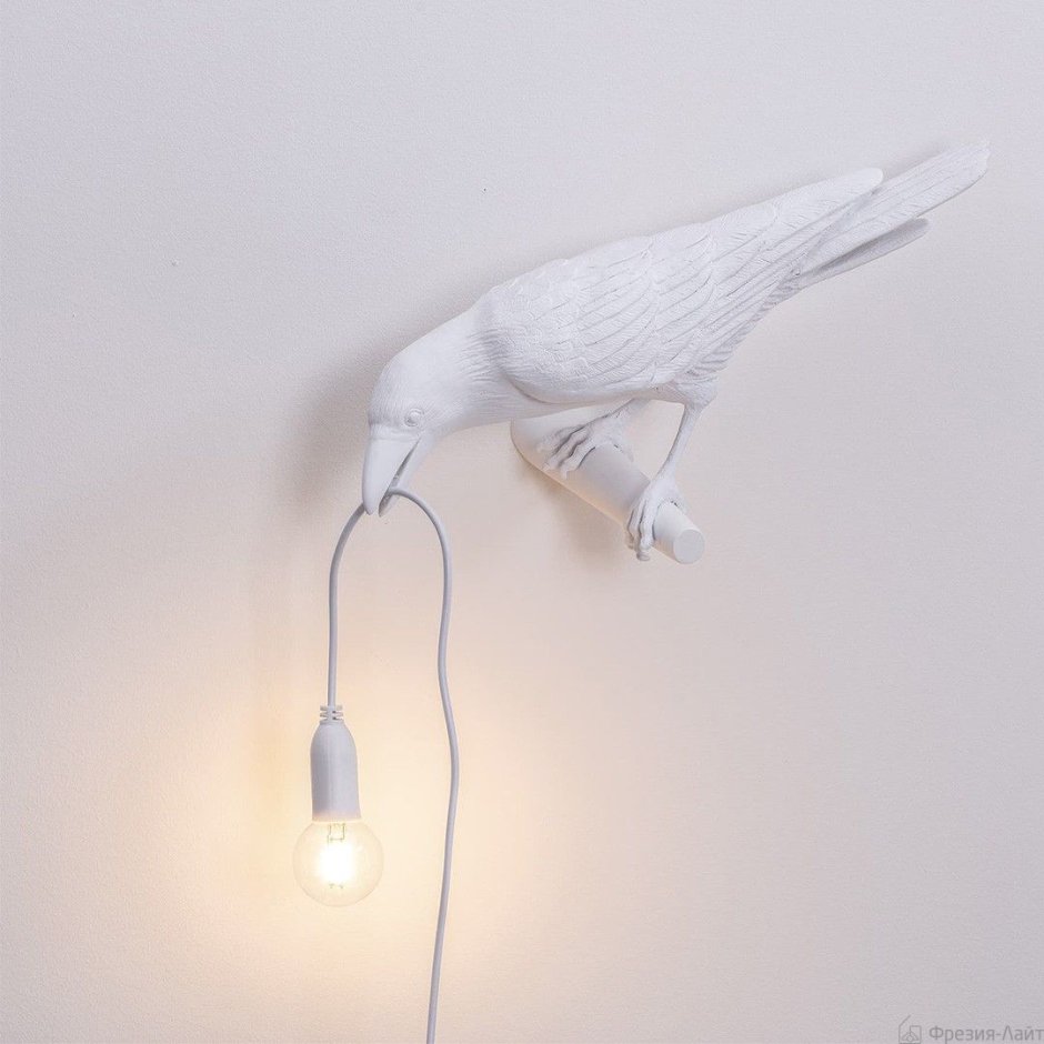 Бра Seletti Bird Lamp White looking