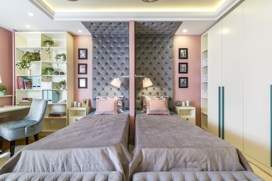 Комната для 2 девочек с перегородкой