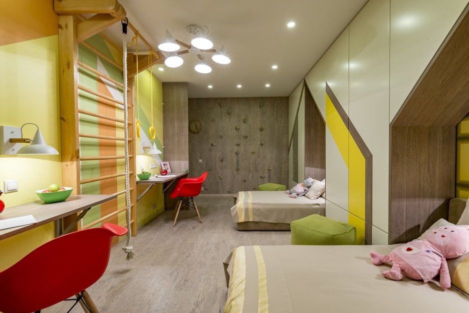 Комната с балконом для разнополых детей