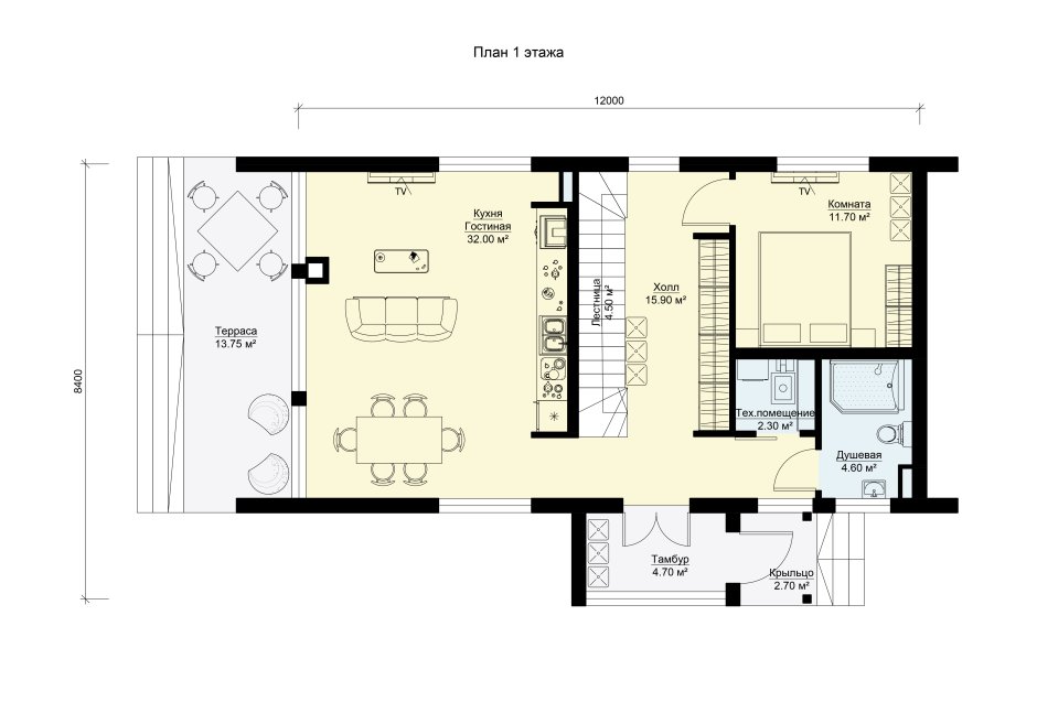 Планировки барнхаус одноэтажных домов