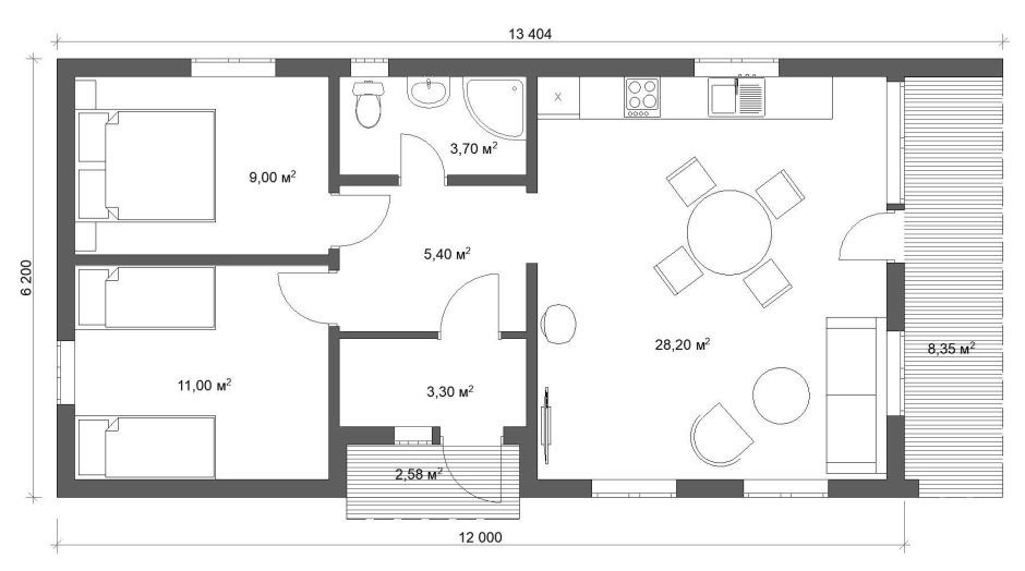 Скандинавский барнхаус интерьер