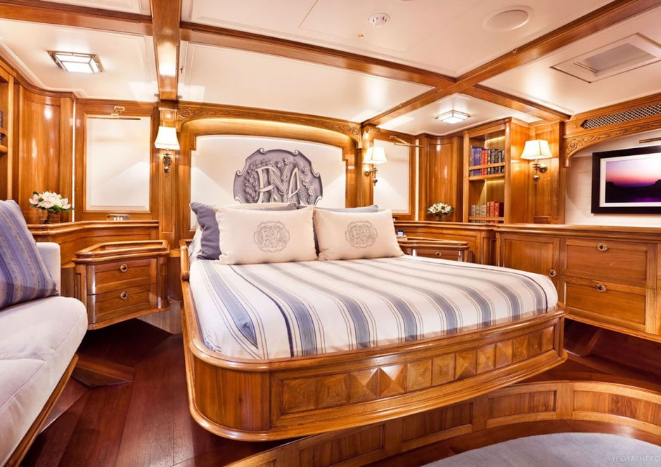 Спальня в морском стиле на даче