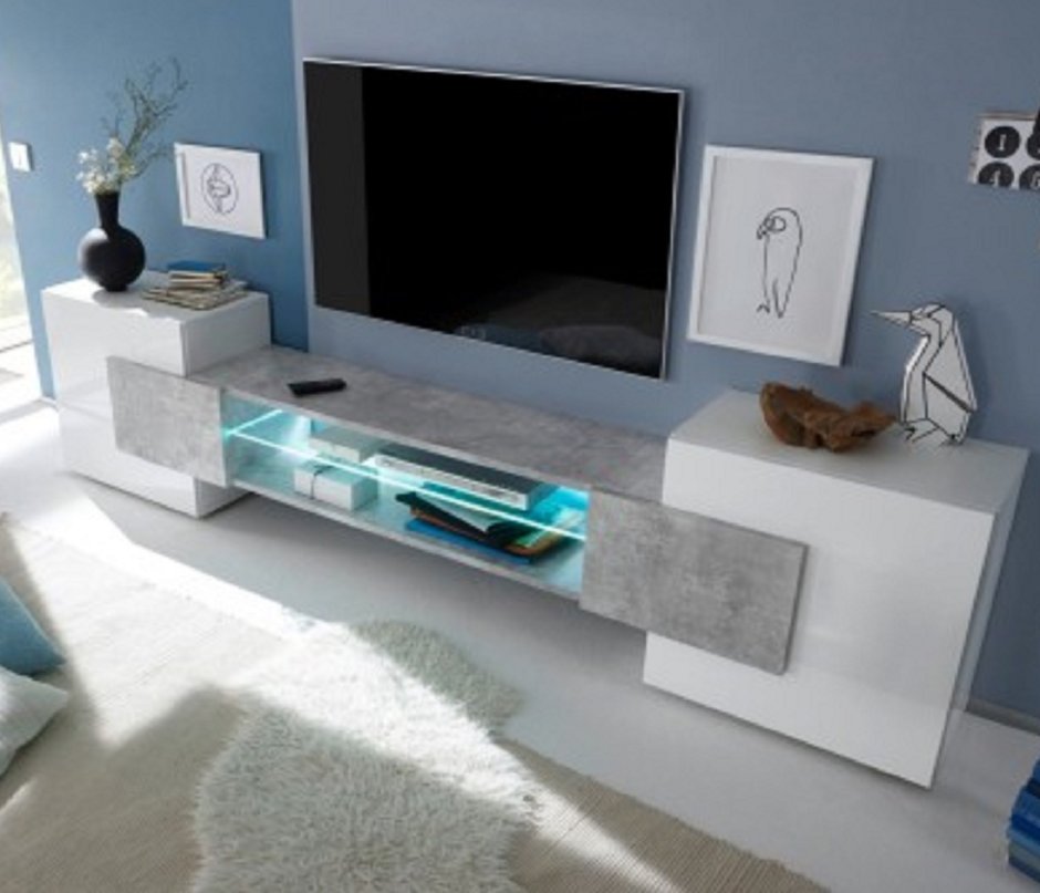 Тумба под телевизор с пеналом